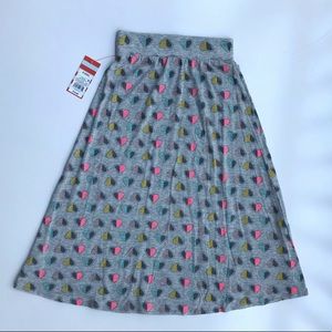 Girls Maxi Skirt by Cat & Jack Gray Heart Sz S - M